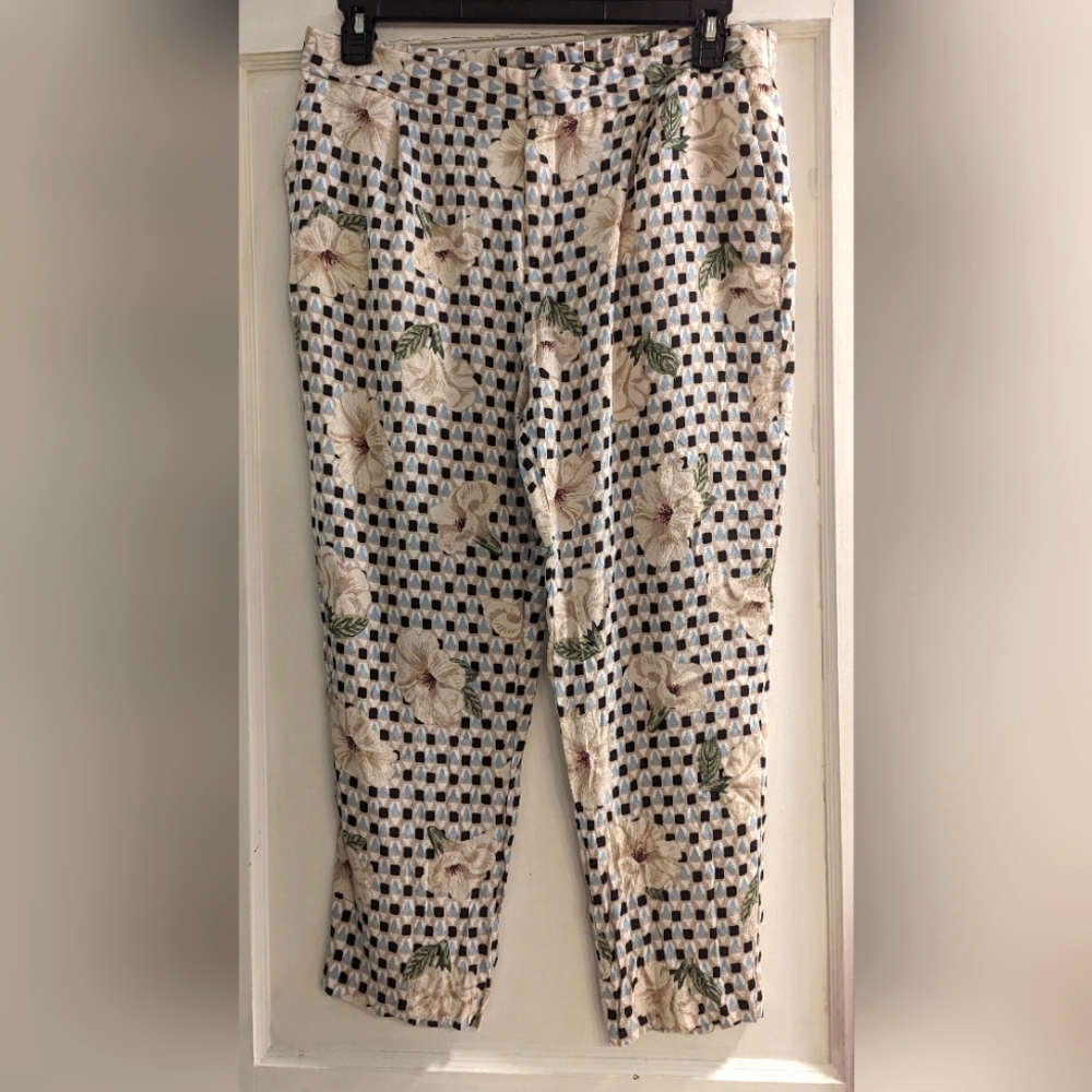 ZARA floral trousers